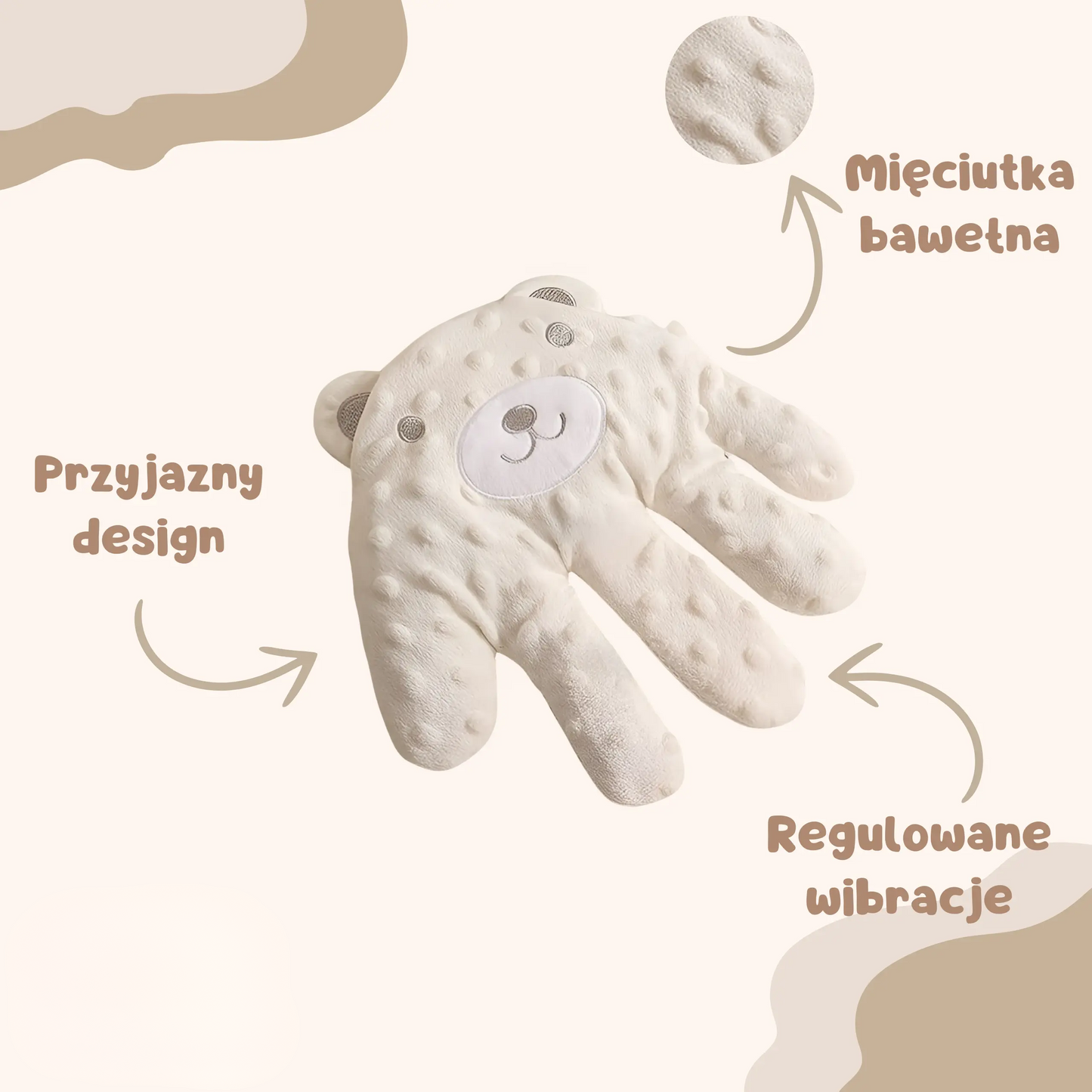 Zorvia™ Pluszowa Łapka do Usypiania Niemowląt